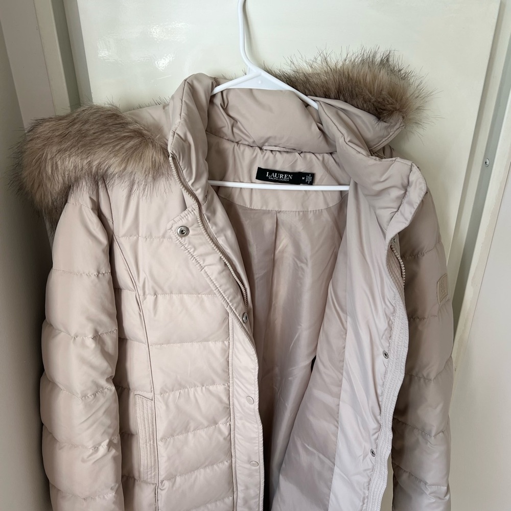 ralph lauren winter jacket beige